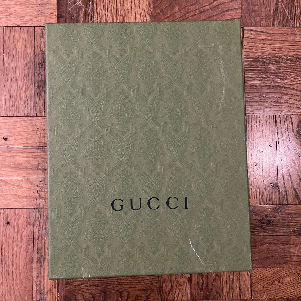 Green Gucci Logo Box 11"x14"x5"